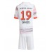 Bayern Munich Alphonso Davies #19 Bortedraktsett Barn 2025-26 Korte ermer (+ Korte bukser)